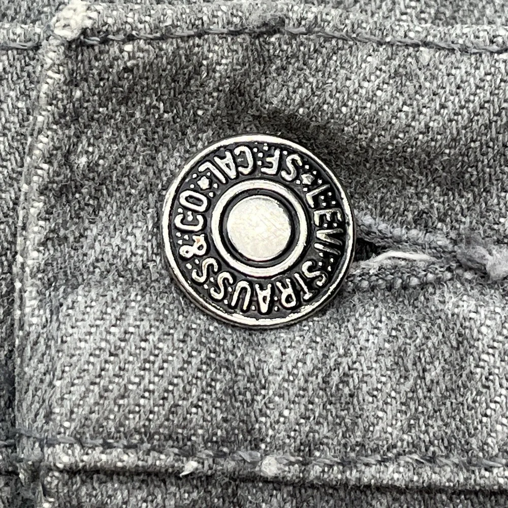 Levi's 549 Jeans Mens 36x30 Vintage 80s‎ Gray Distressed Leather Tag Made In USA